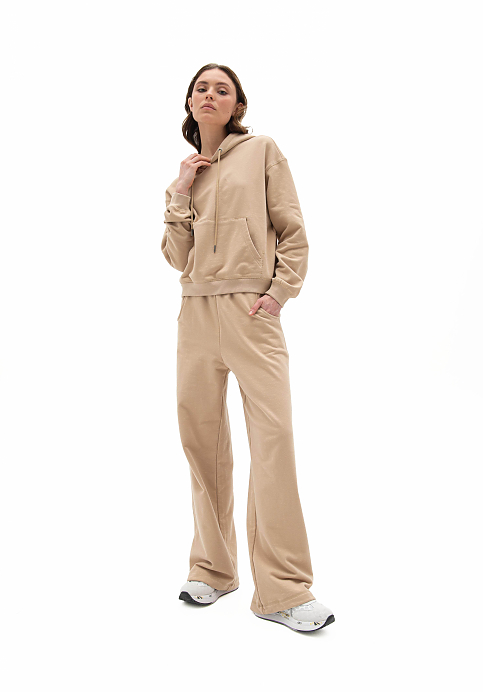 Брюки ШИРОКИЕ unisex (Бежевый)